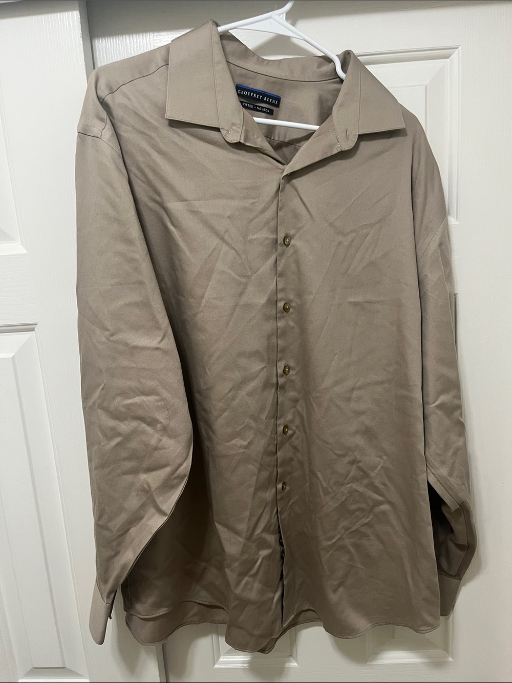 Geoffrey Beene Men's Lightweight Long-Sleeve Shirt Jacket in Taupe